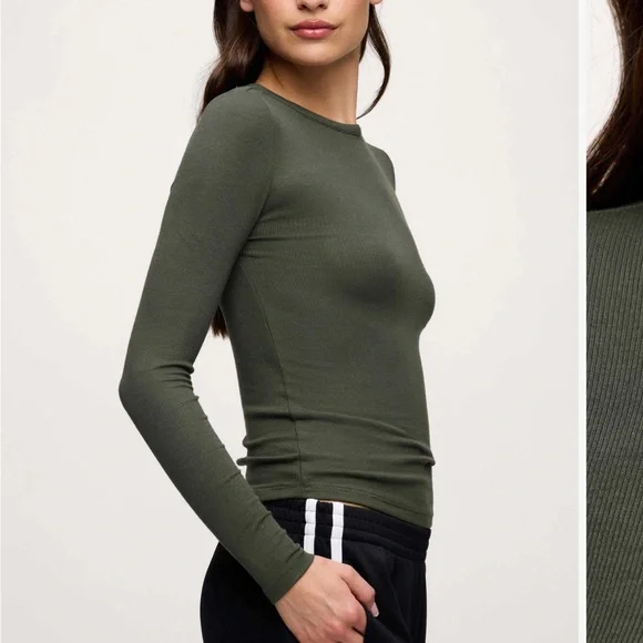 nuuds slinky rib long sleeve - Picture 1 of 4